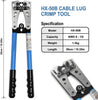 Battery Lug Crimping Tool Kit with Cable Cutter